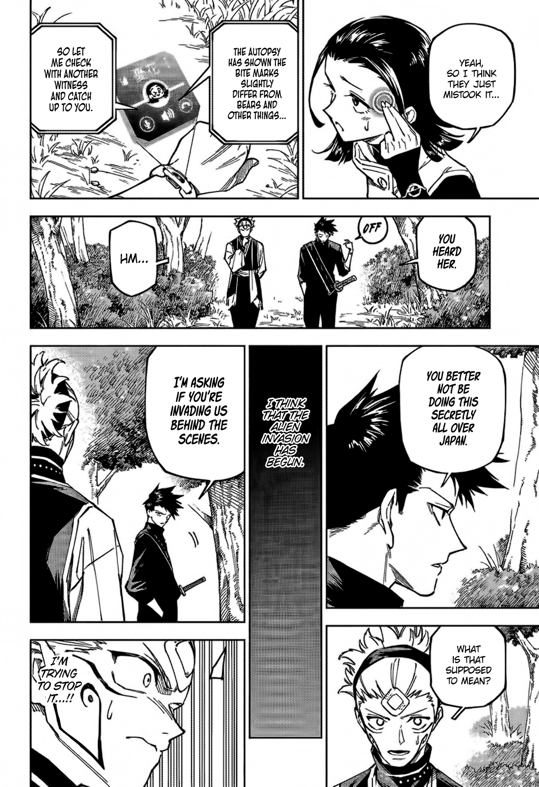 Jujutsu Kaisen Modulo Manga Chapter 3 page 4 - Swimming in the Forest scene