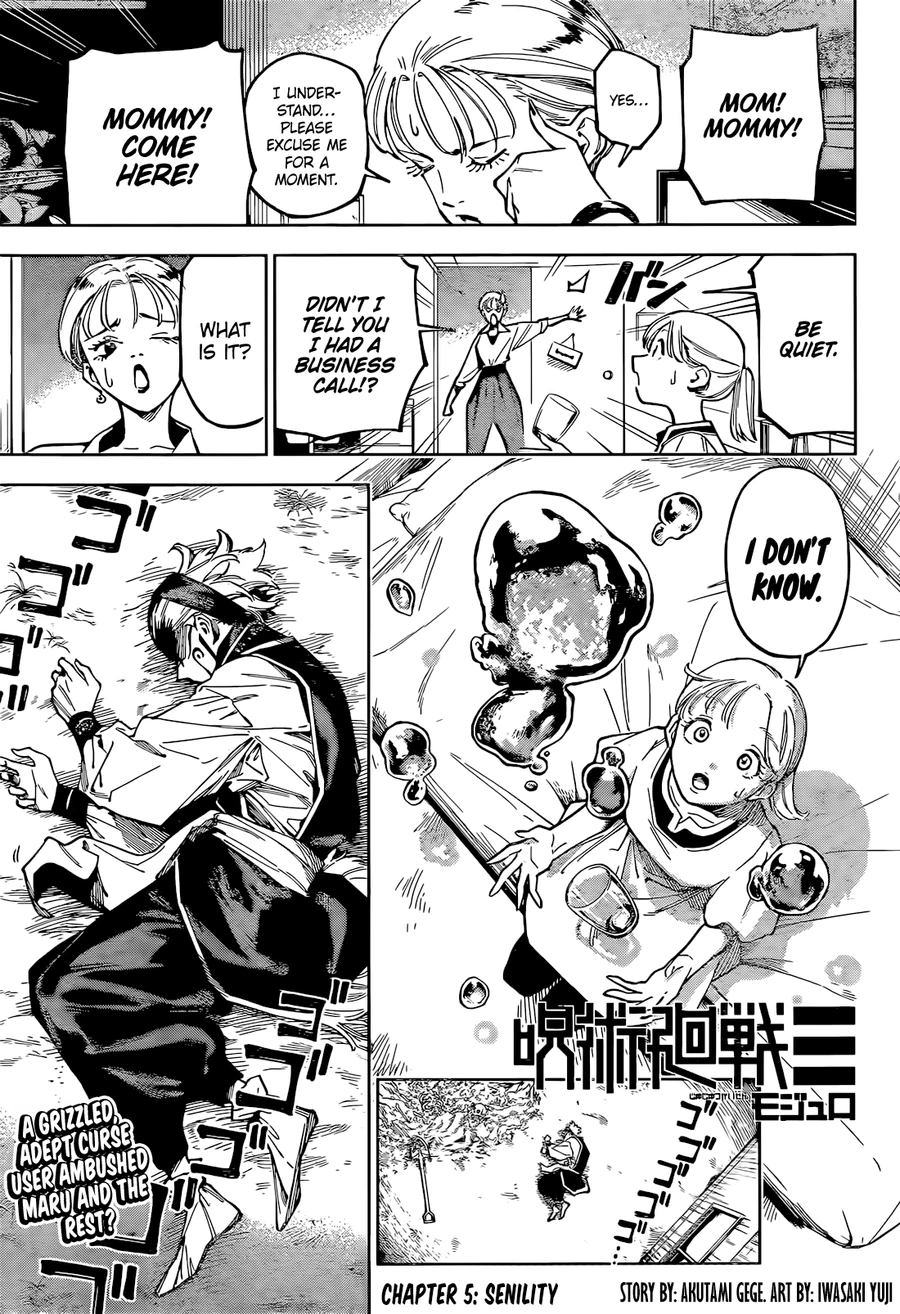 Jujutsu Kaisen Modulo Manga Chapter 5 page 1 - Senility scene